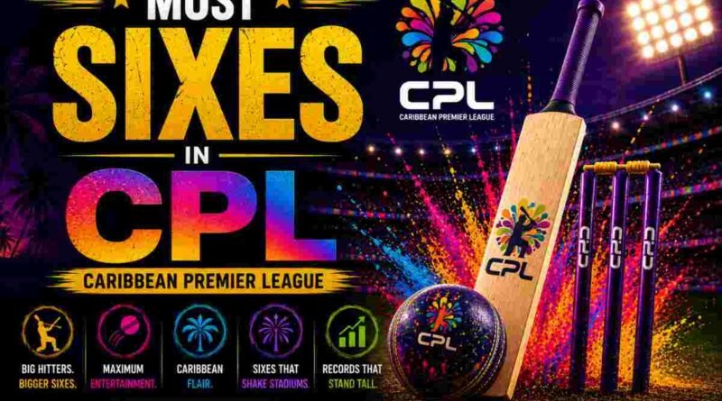 Most Sixes in CPL Most Sixes in CPL
