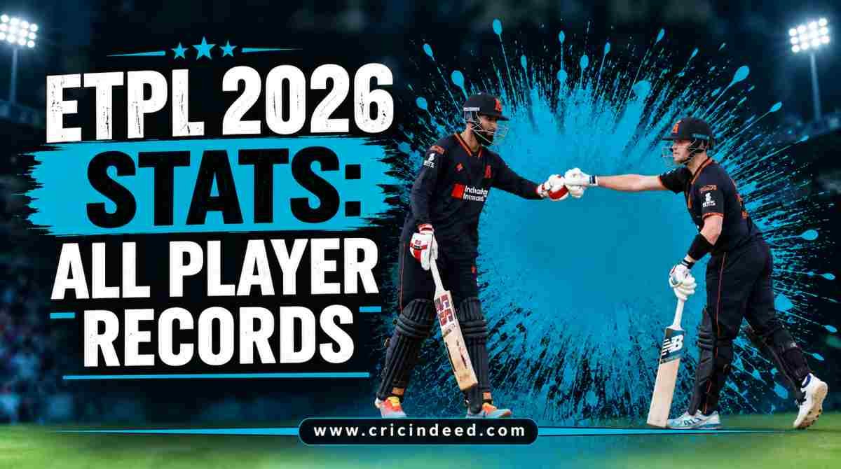 ETPL 2026 Stats: Most Runs, Wickets & Player Records
