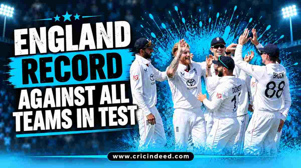 England Record Against All Teams in Test