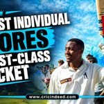 Highest Individual Scores in First-Class Cricket