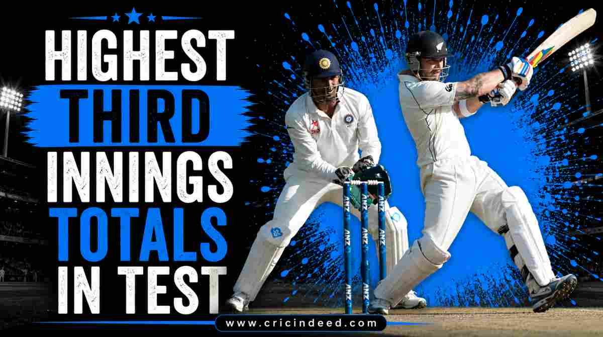 Highest Third Innings Totals in Test