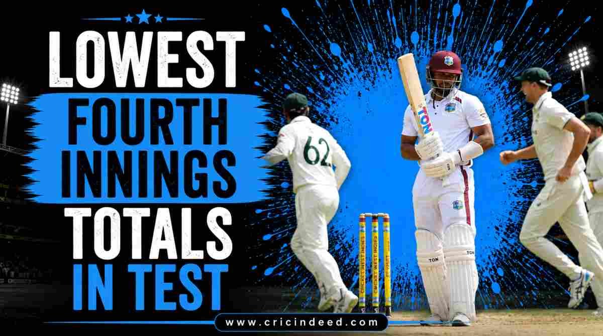 Lowest Fourth Innings Totals in Test