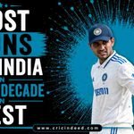 Most Runs for India in the 2020s Decade in Test
