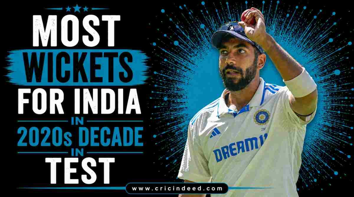 Most Wickets for India in 2020s Decade in Test