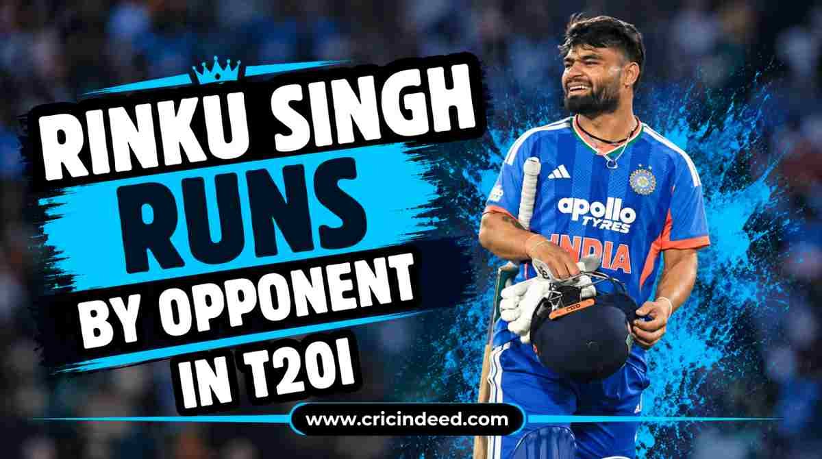 Rinku Singh Runs by Opponent in T20I
