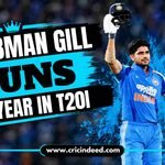 Shubman Gill Runs by Year in T20I