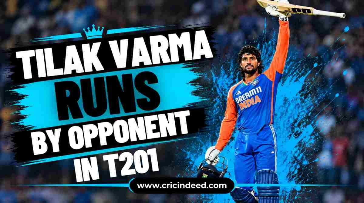 Tilak Varma Runs by Opponent in T20I