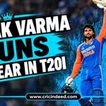 Tilak Varma Runs by Year in T20I