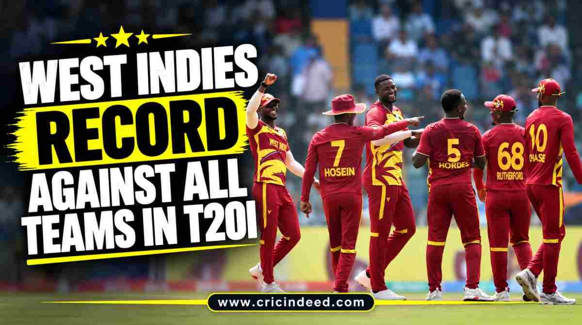 West Indies Record Against All Teams in T20I
