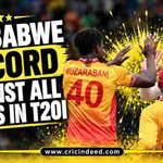 Zimbabwe Record Against All Teams in T20I