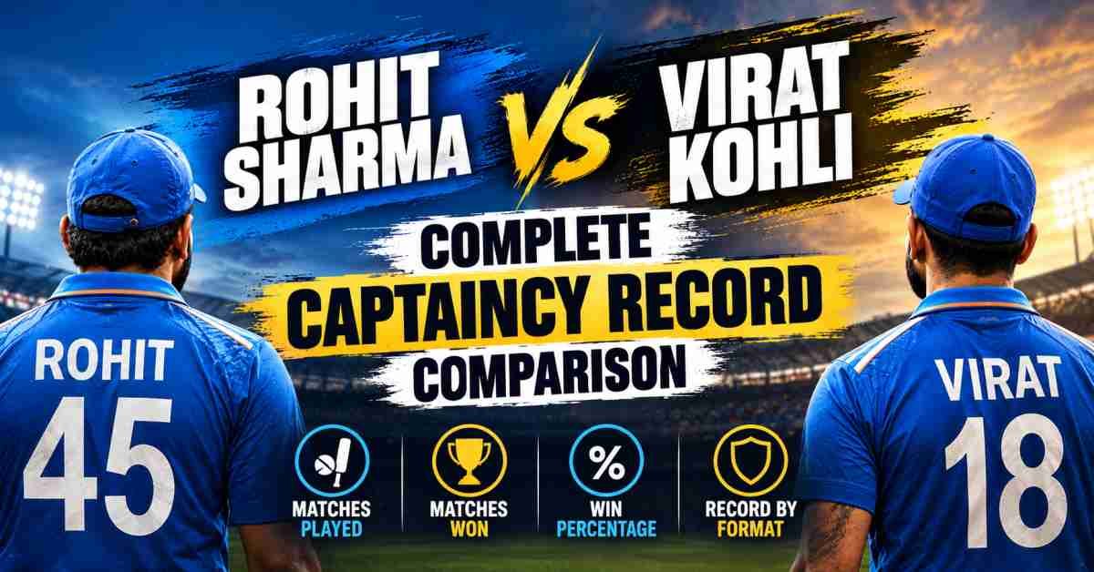 Rohit Sharma vs Virat Kohli: Complete Captaincy Record Comparison