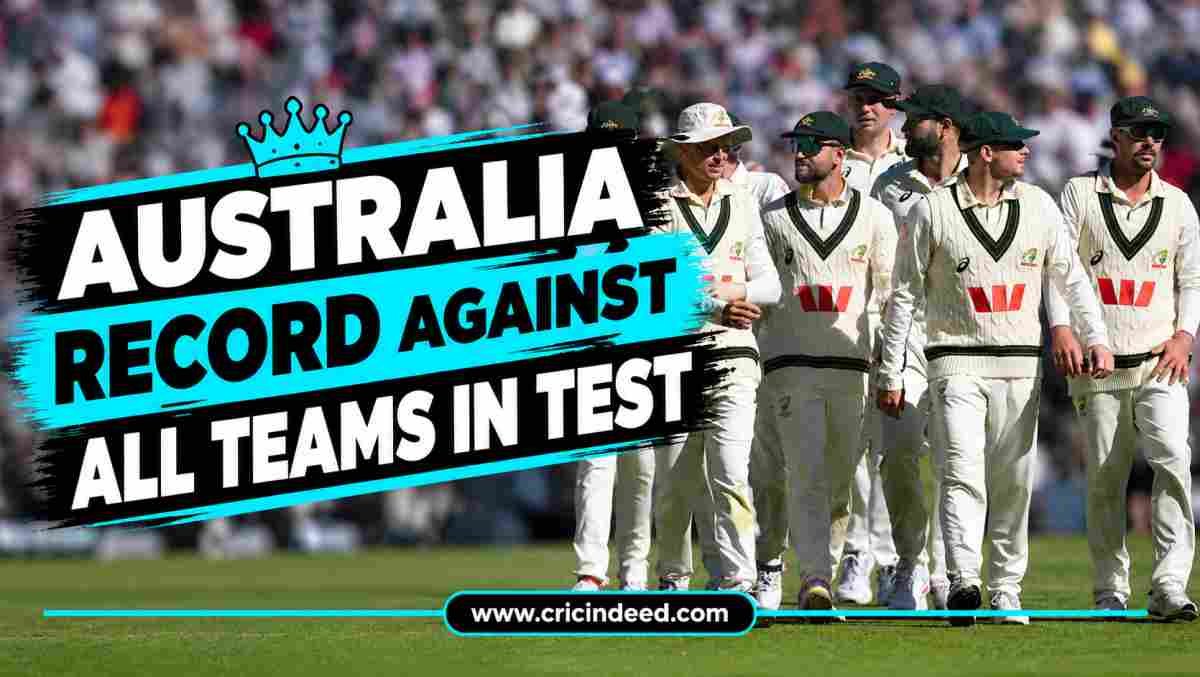 Australia Record Against All Teams in Test