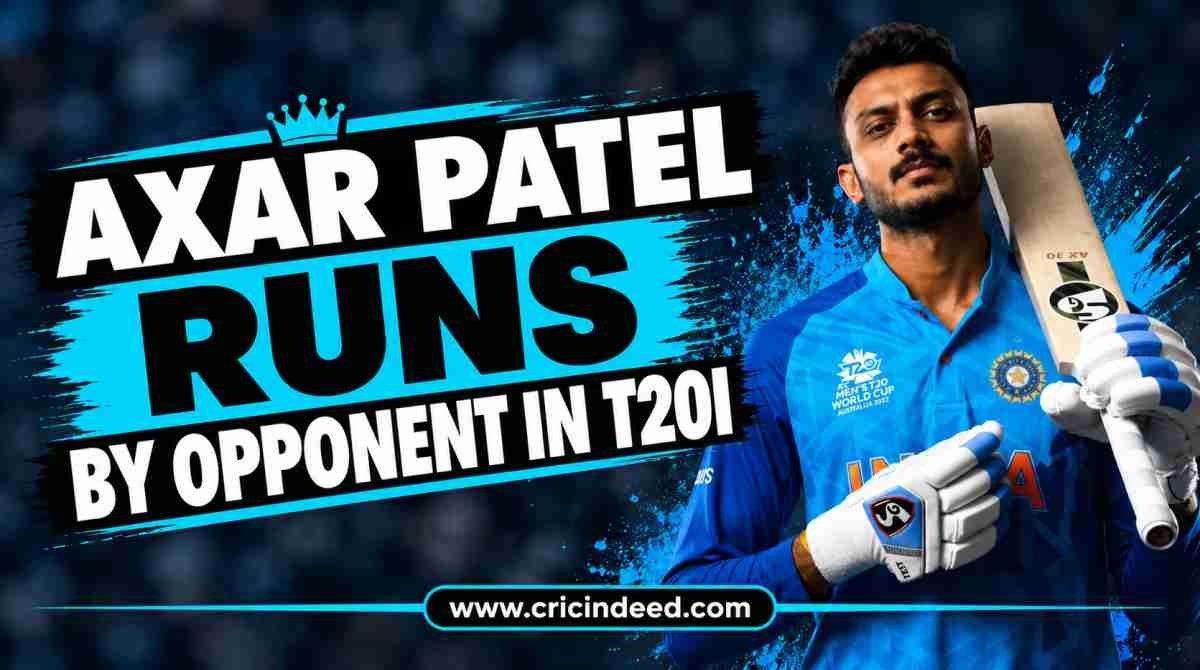 Axar Patel Runs by Opponent in T20I