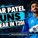 Axar Patel Runs by Year in T20I