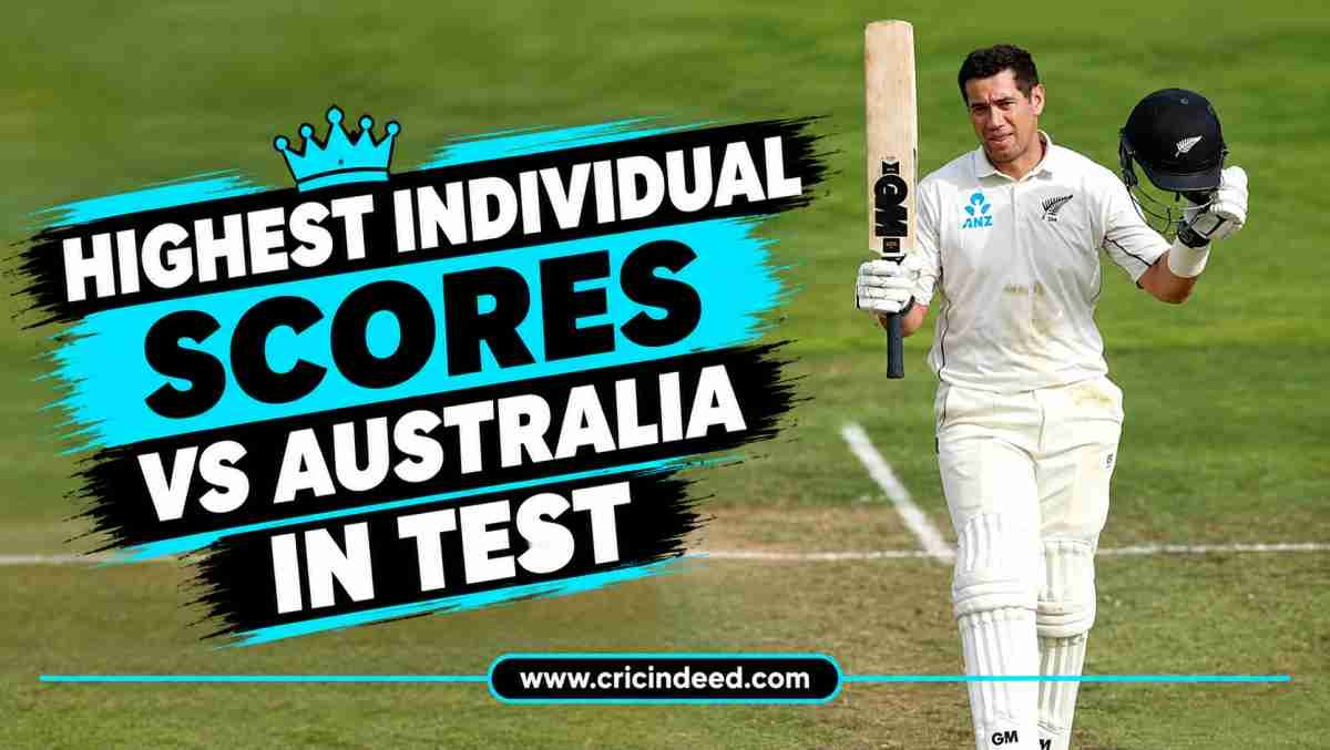 Highest Individual Scores vs Australia in Test