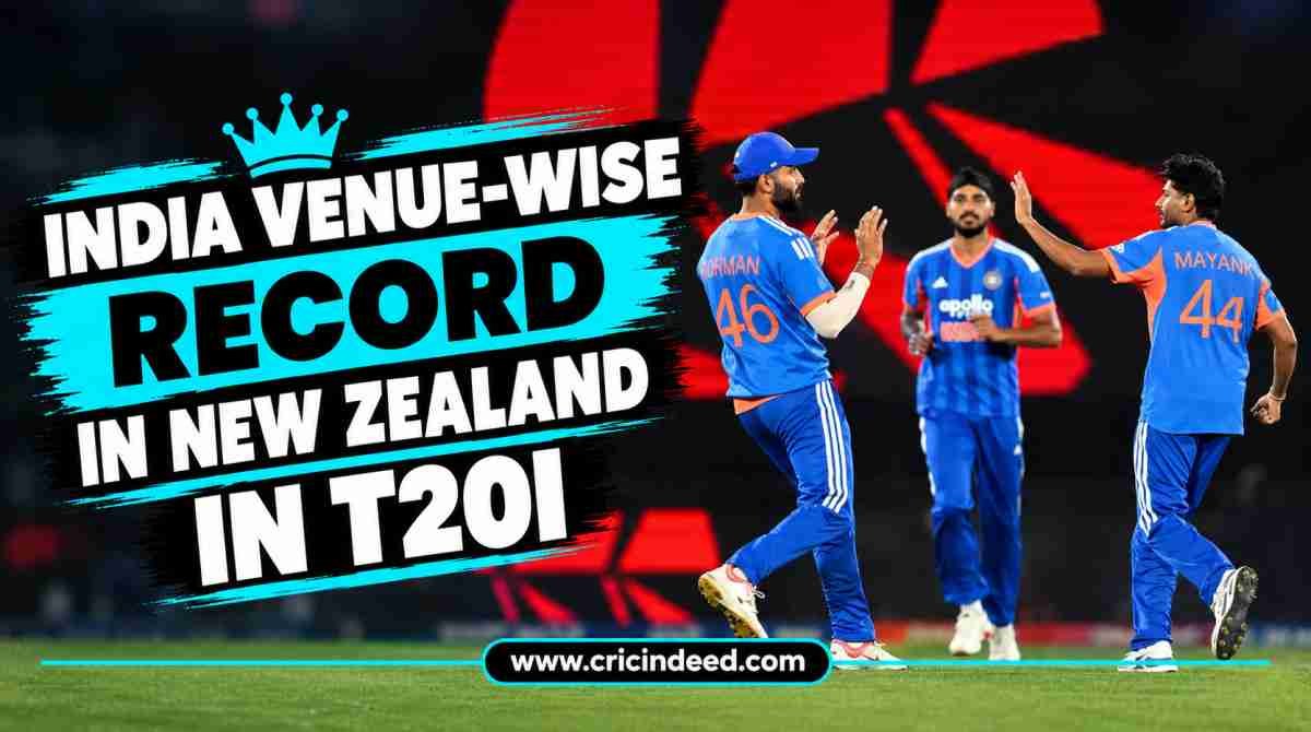 India Venue-wise Record in New Zealand in T20I