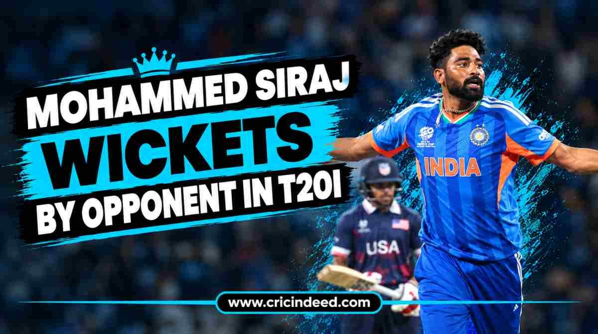 Mohammed Siraj Wickets by Opponent in T20I