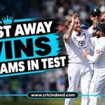 Most Away Wins by Teams in Test