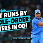 Most Runs by Middle-Order Batters (4-7) in ODI