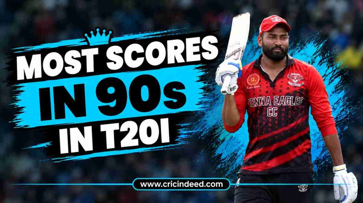 Most Scores in 90s in T20I