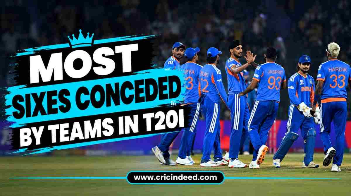 Most Sixes Conceded by Teams in T20I