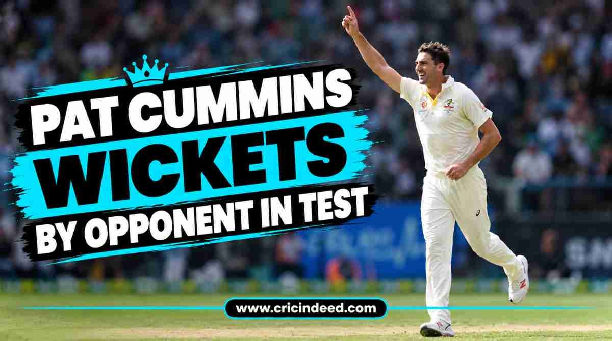 Pat Cummins Wickets by Opponent in Test