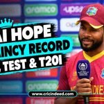 Shai Hope Captaincy Record - ODI, Test & T20I