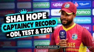 Shai Hope Captaincy Record - ODI, Test & T20I