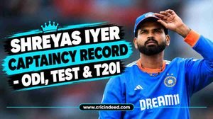 Shreyas Iyer Captaincy Record - ODI, Test & T20I