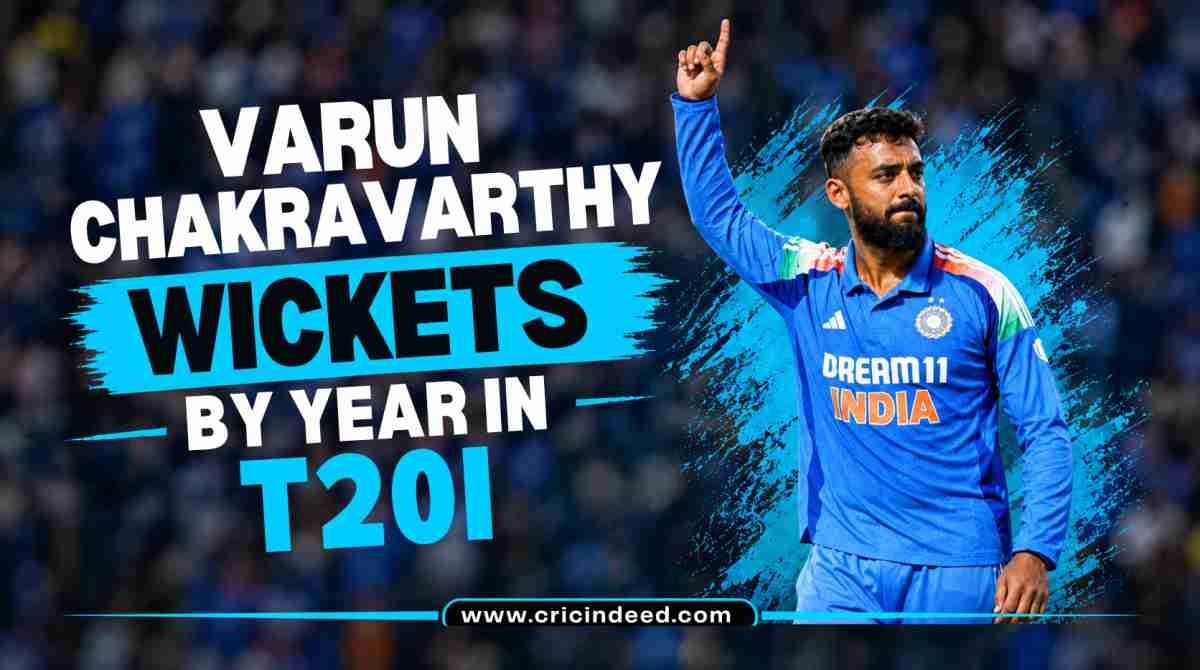 Varun Chakravarthy Wickets by Year in T20I
